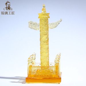 北京故宫博物馆600年旅游纪念品琉璃工艺品华表柱摆件特色小礼物